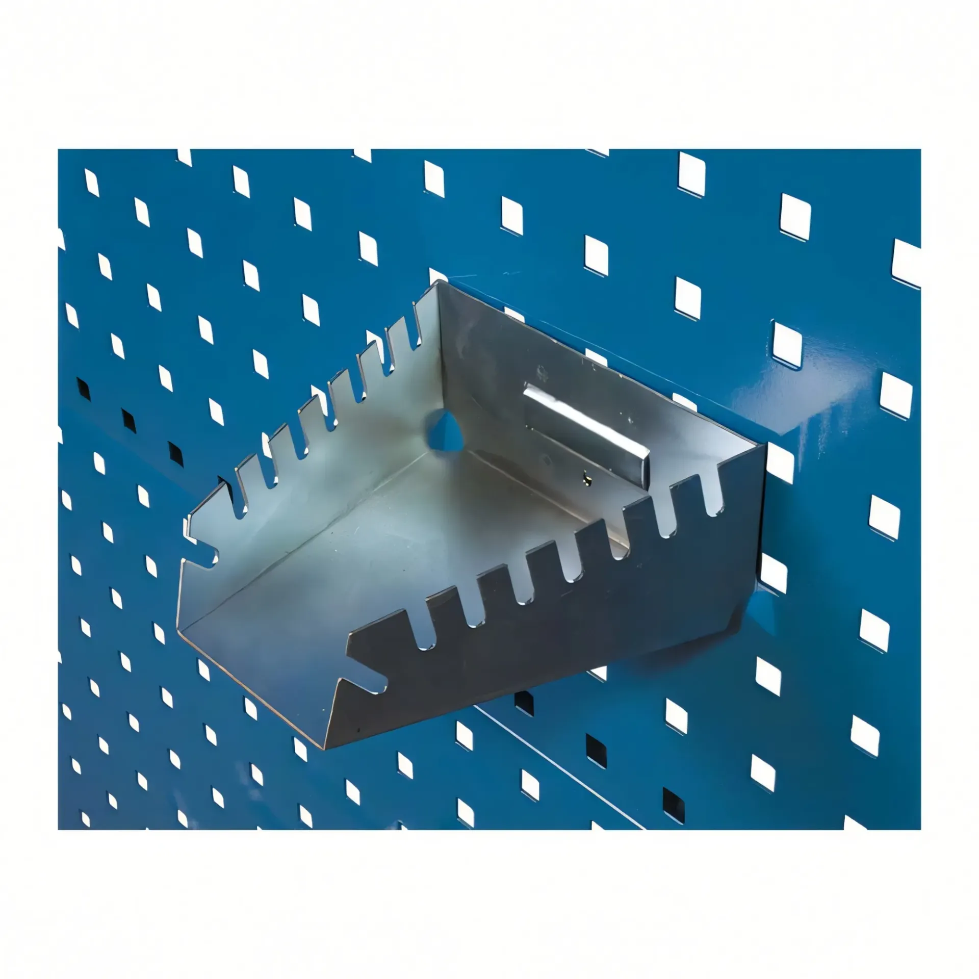 Colgador metálico para llaves punta corona 8 posiciones para panel perforado - Bauhart