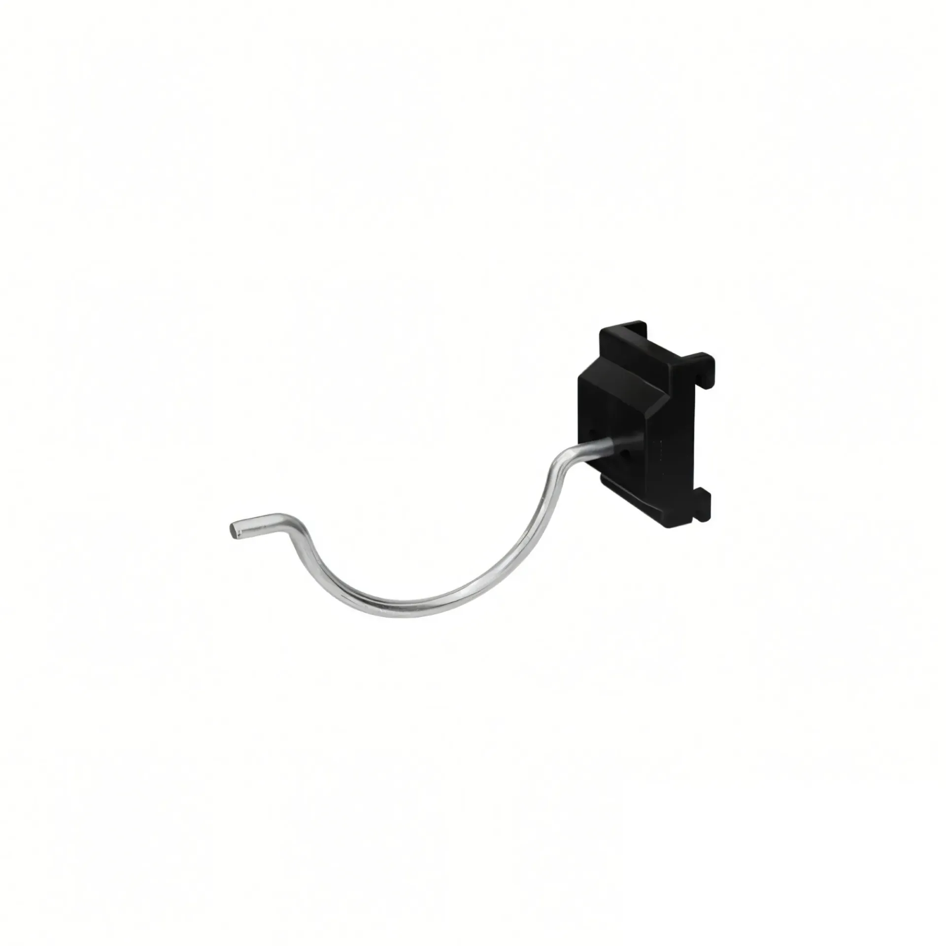 Gancho curvo con base PP 110mm para panel perforado - Bauhart
