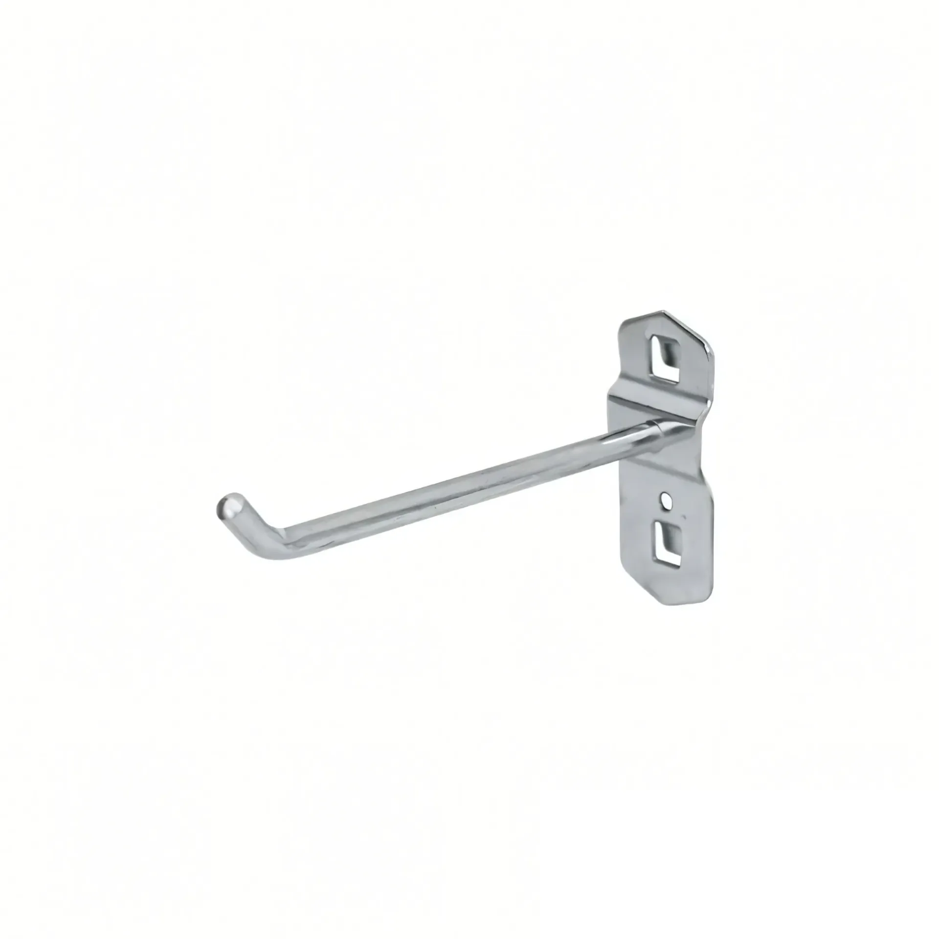 Gancho simple metálico 100mm para panel perforado - Bauhart