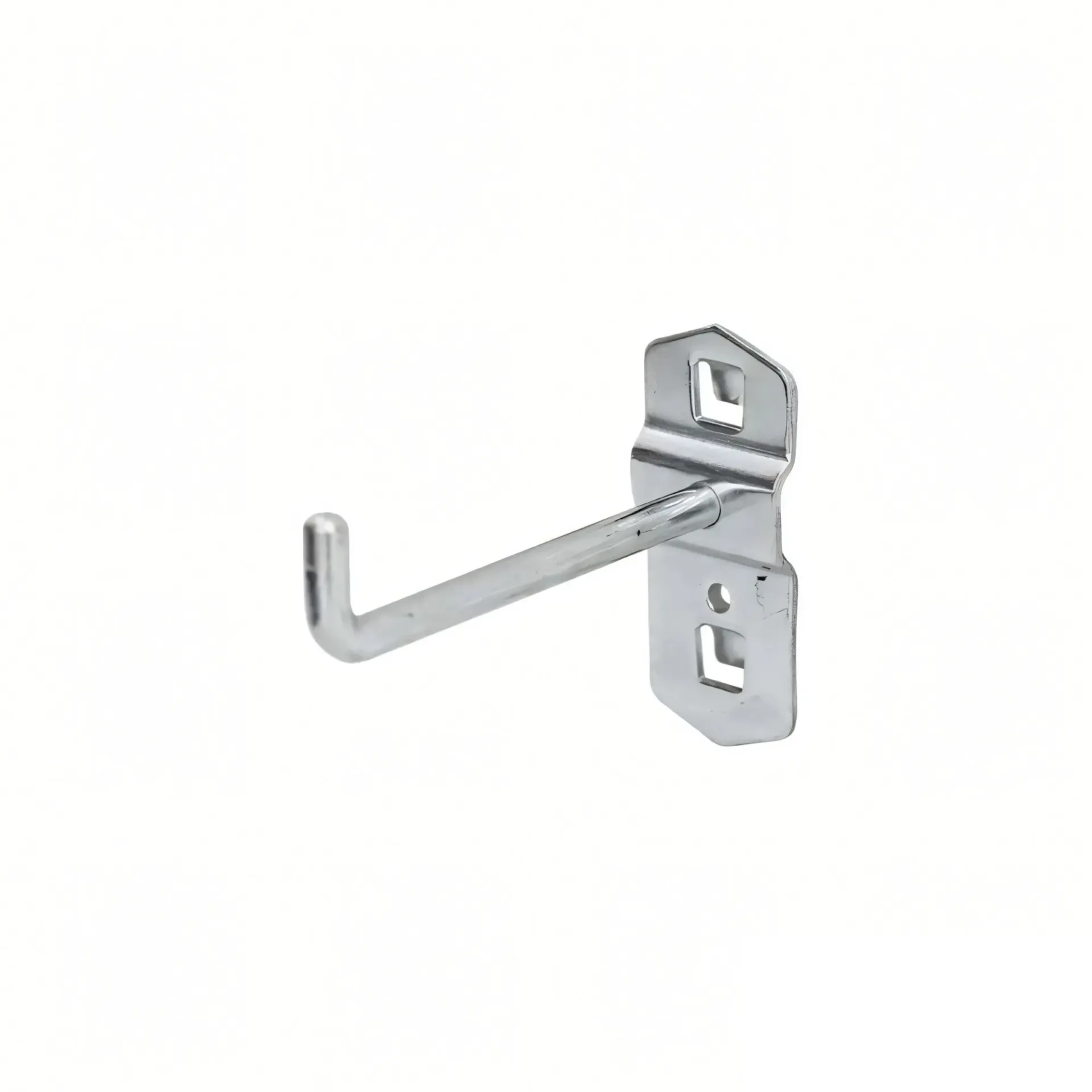 Gancho simple metálico 50mm para panel perforado - Bauhart
