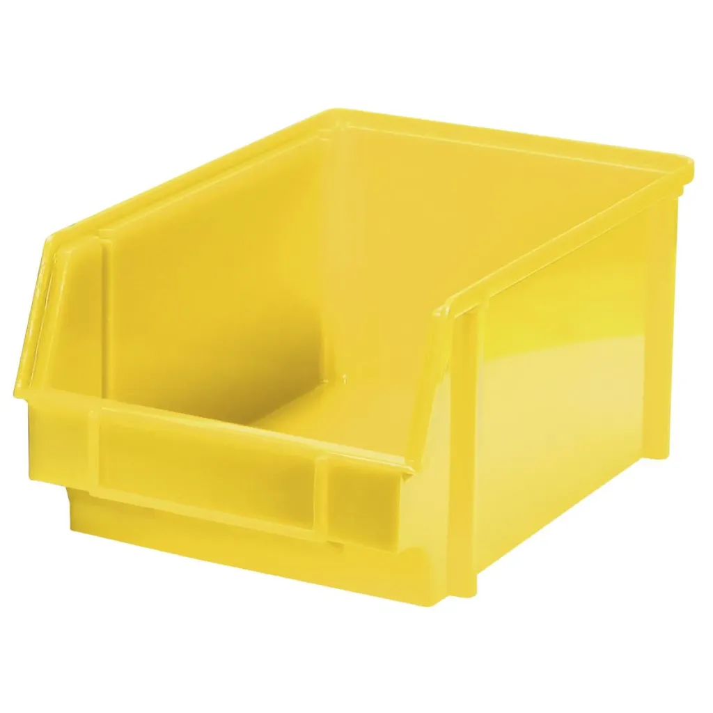 [BH-0015] Caja apilable polipropileno L hasta 20kg - Bauhart (Amarillo)